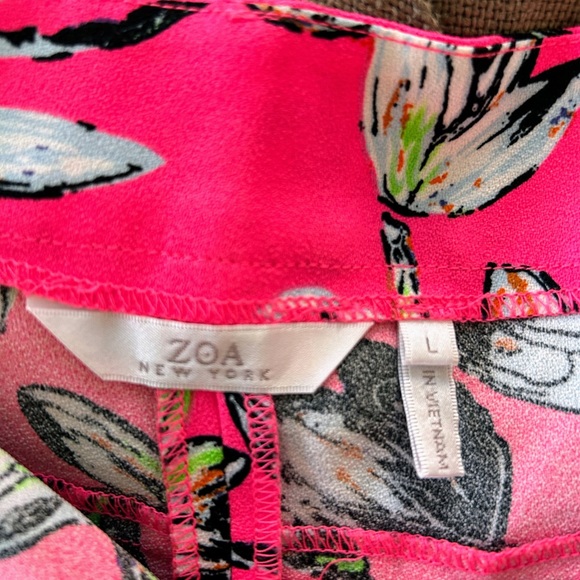 ZOA New York Pink and Black Floral Shorts - Picture 4 of 5
